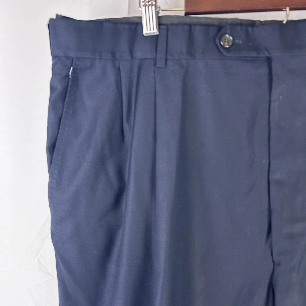Brooks Brothers Golden Fleece Loro Piana Super 160s Wool Pants Blue Mens 40 x 29